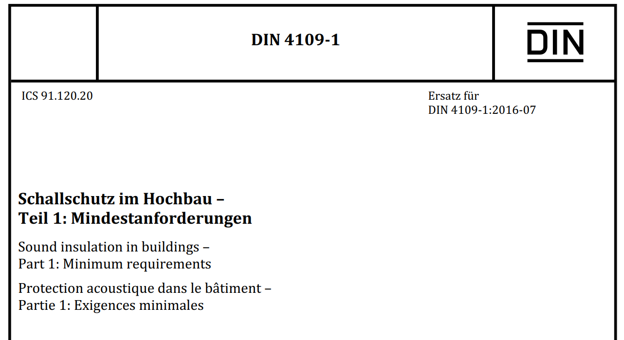 Schallschutznachweis DIN4109