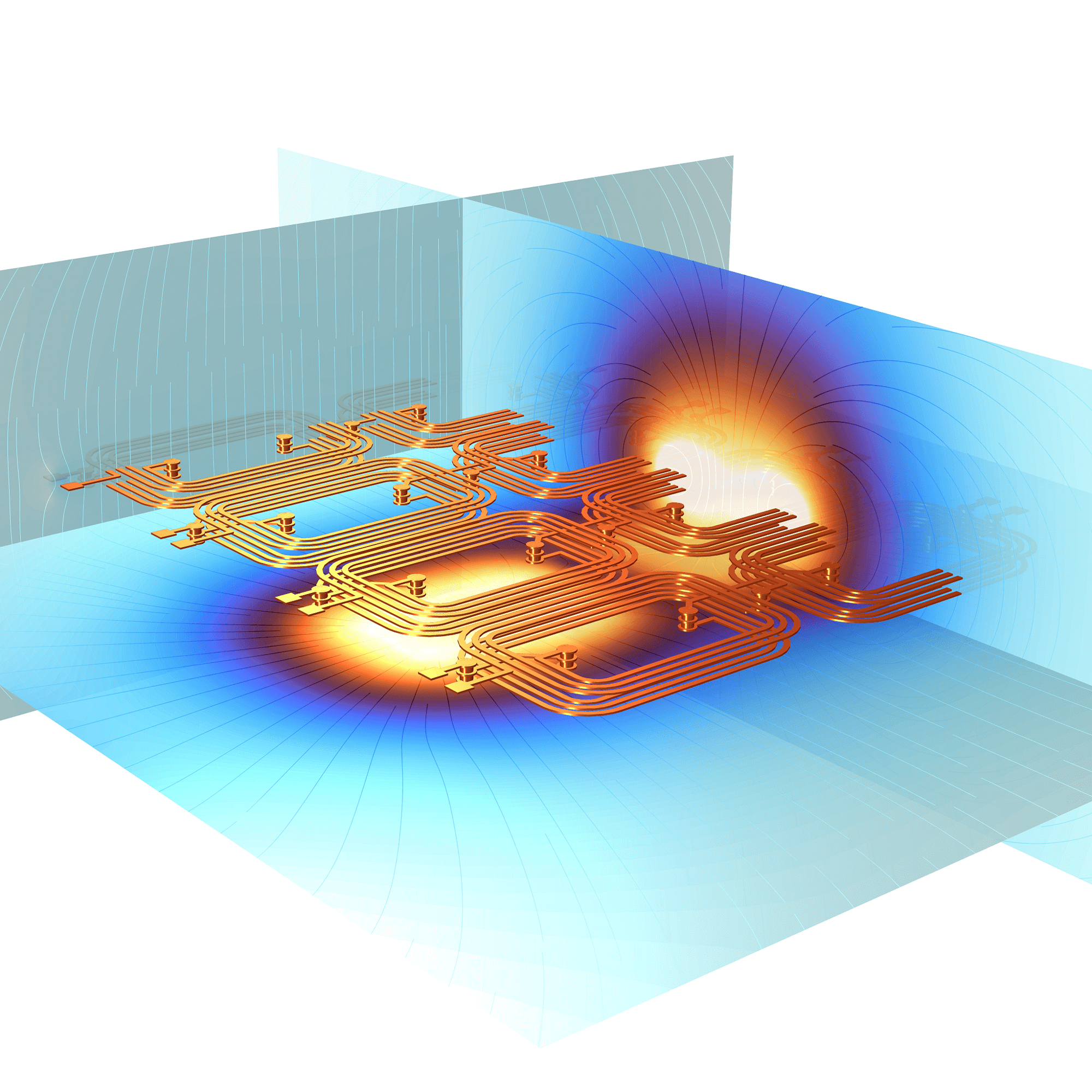 inductance_matrix_pcb_coils_COMSOL